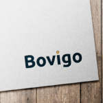 Et ark med den mørke bovigo-logoen